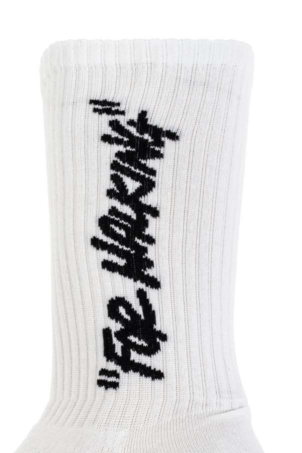 White Socks with logo Off White SchaferandweinerShops Jamaica